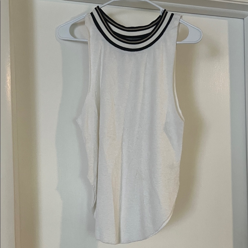 White Towel Tank Top